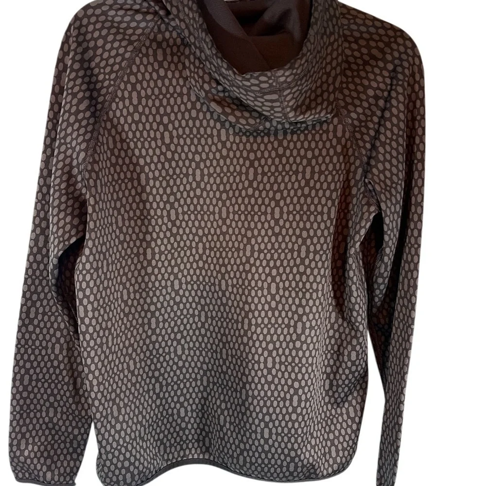 Nike Women Therma-Fit Running Medium Hoodie Gray Black Sweater